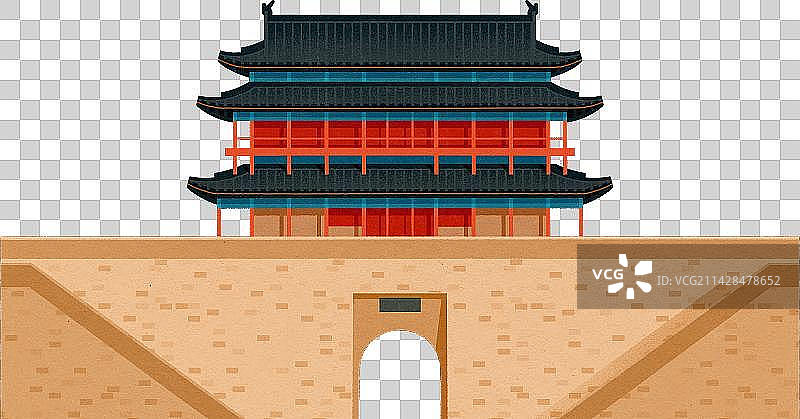 西安-永宁门-中国古代城墙城楼系列图片素材