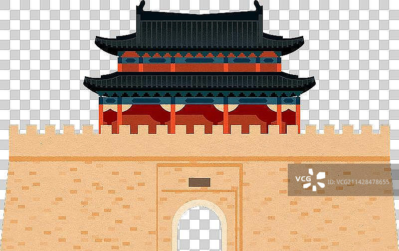 商丘-拱阳门-中国古代城墙城楼系列图片素材