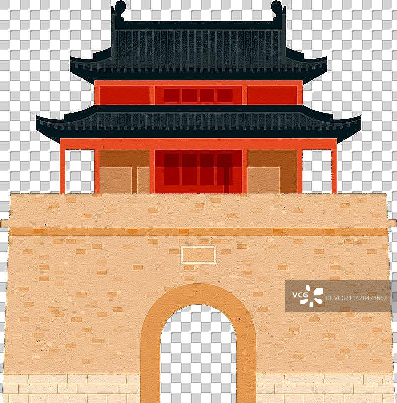 兴城-延辉门-中国古代城墙城楼系列图片素材