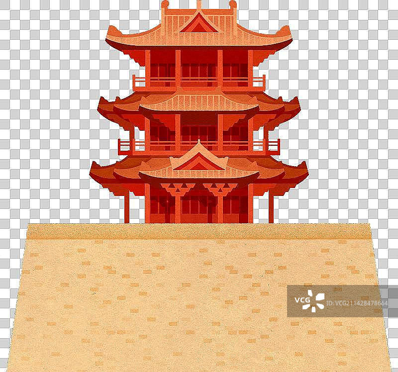 肇庆-披云楼-中国古代城墙城楼系列图片素材