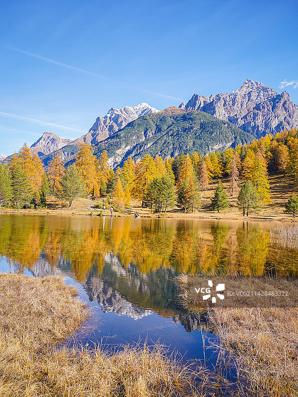 瑞士秋日 | 施库尔-塔拉斯普小镇风光图片素材