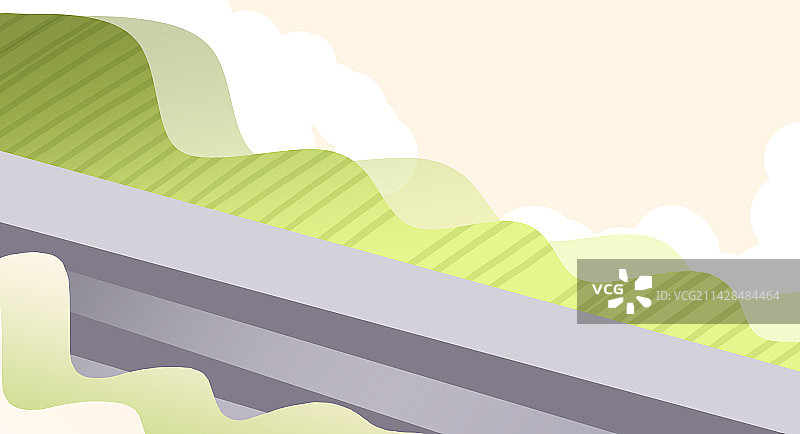 卡通手绘城市建筑背景闪屏插画图片素材