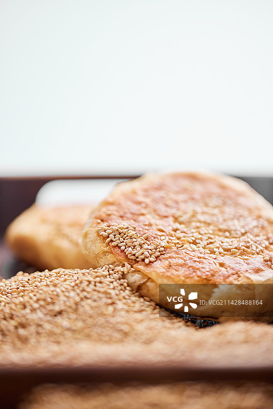 芝麻烧饼美食拍摄图片素材