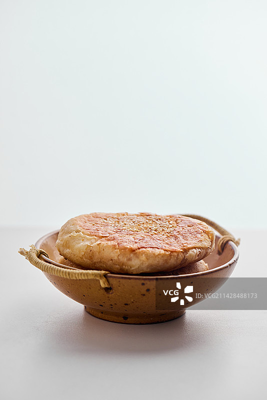 芝麻烧饼美食拍摄图片素材