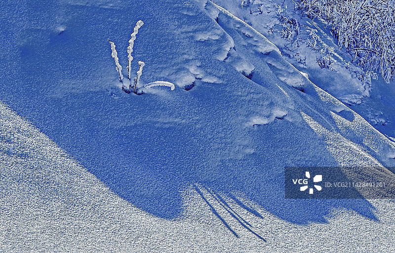 雪地光影图片素材
