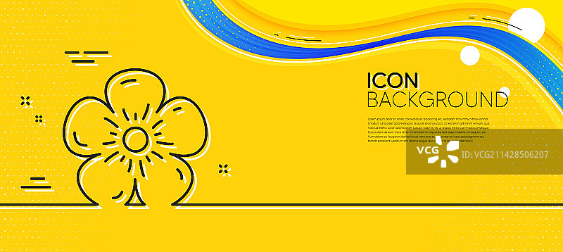 天然亚麻线图标有机测试标志图片素材