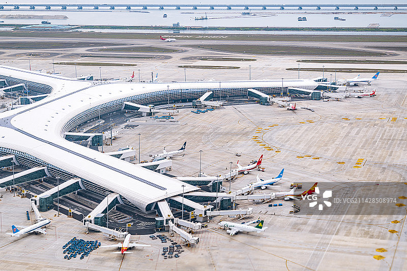 深圳宝安国际机场卫星厅图片素材