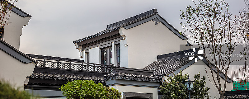 中式建筑特写图片素材