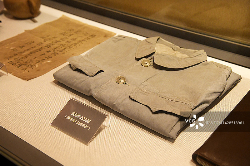 山东临沂孟良崮战役纪念馆展品图片素材