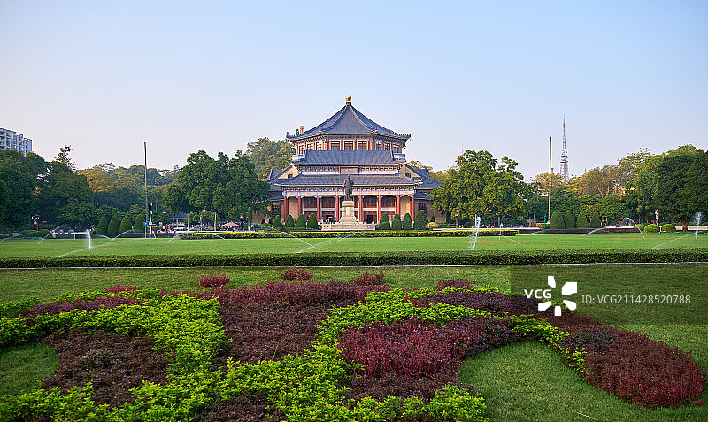 广州中山纪念堂旅游景点传统民国建筑图片素材