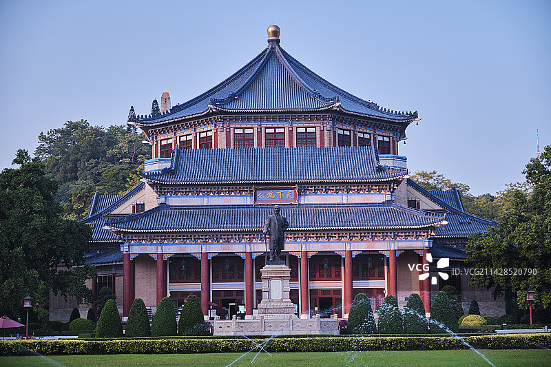 广州中山纪念堂旅游景点传统民国建筑图片素材