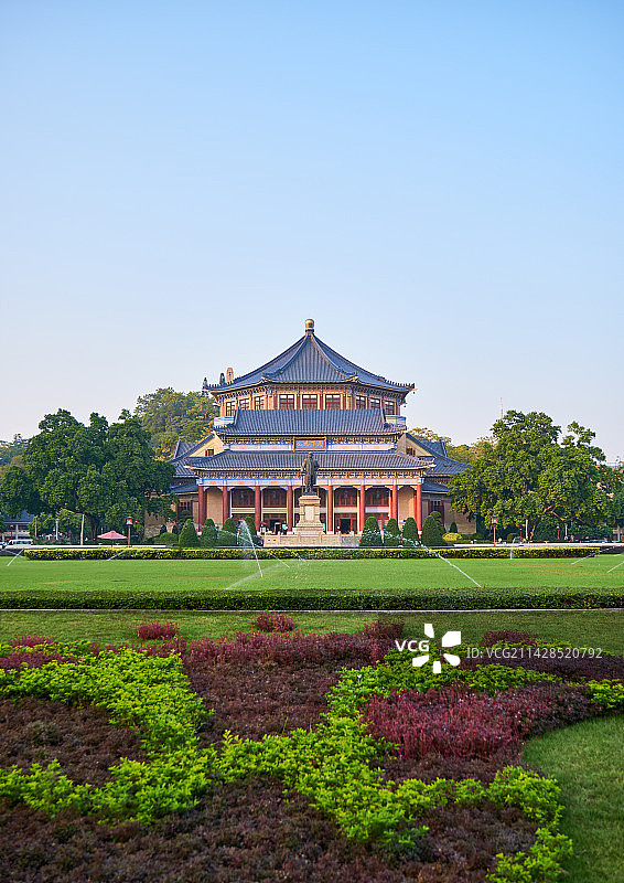 广州中山纪念堂旅游景点传统民国建筑图片素材