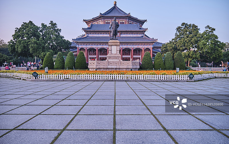 广州中山纪念堂旅游景点传统民国建筑图片素材