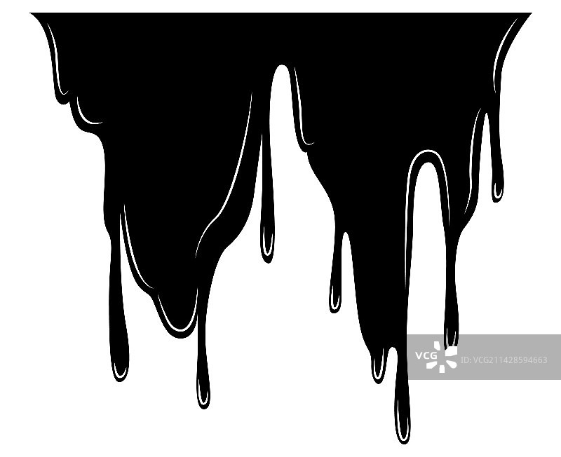 颜料滴落液体流动油渍套装图片素材