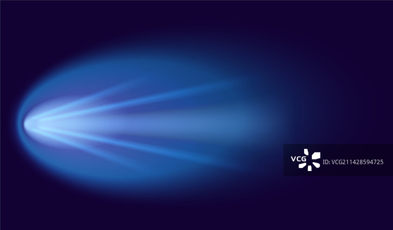 流星或彗星霓虹灯太空飞行陨石图片素材