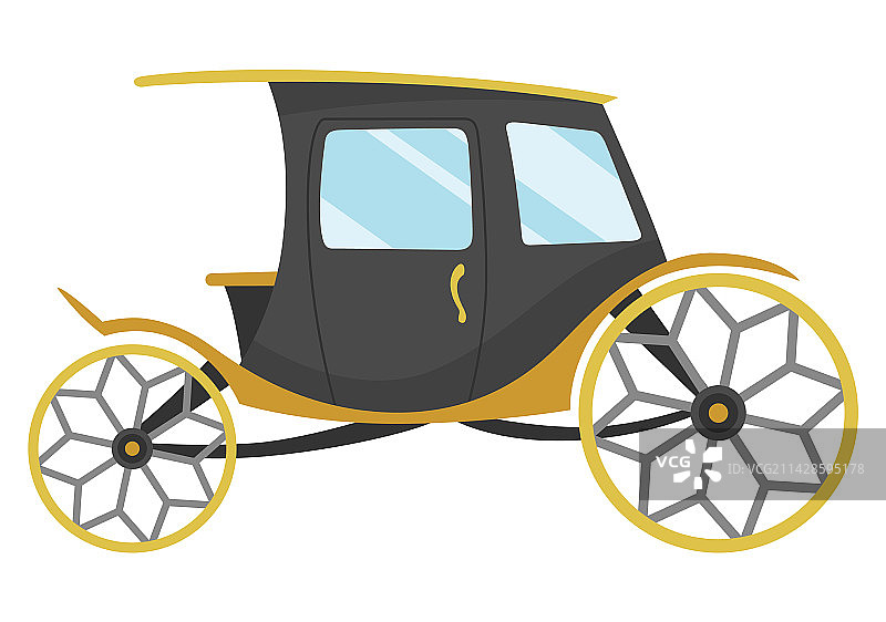 老式马车卡通交通工具图片素材