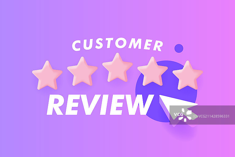 现代五星客户产品评级图片素材
