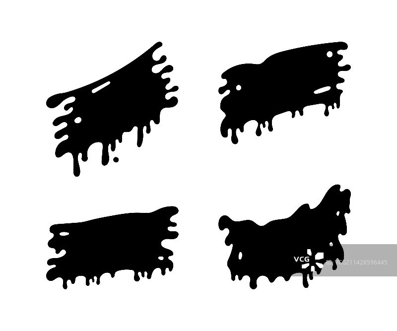 黑色滴液无缝背景图片素材