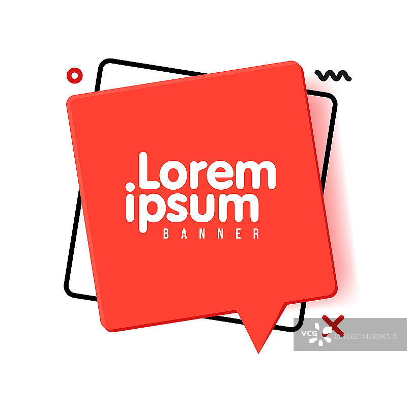 3D对话气泡形状聊天框banner贴纸图片素材