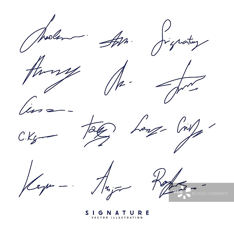 文件手写签名图片素材