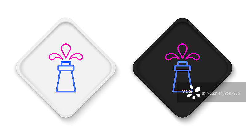 白色背景上的石油钻井平台图标图片素材