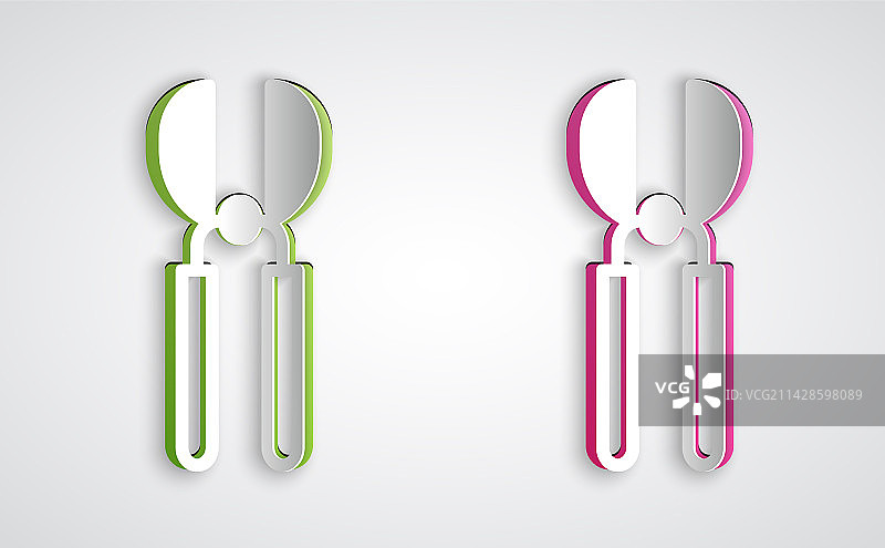 用于修剪的剪纸园艺手工剪刀图片素材