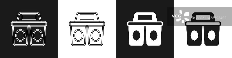 外带咖啡杯图标素材，黑色背景图片素材