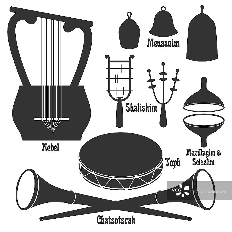 圣经系列中的乐器图片素材
