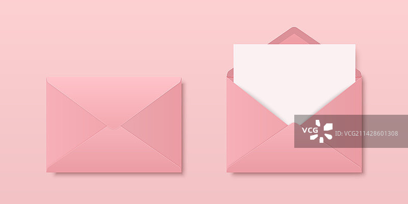 逼真的空白粉色闭合图片素材