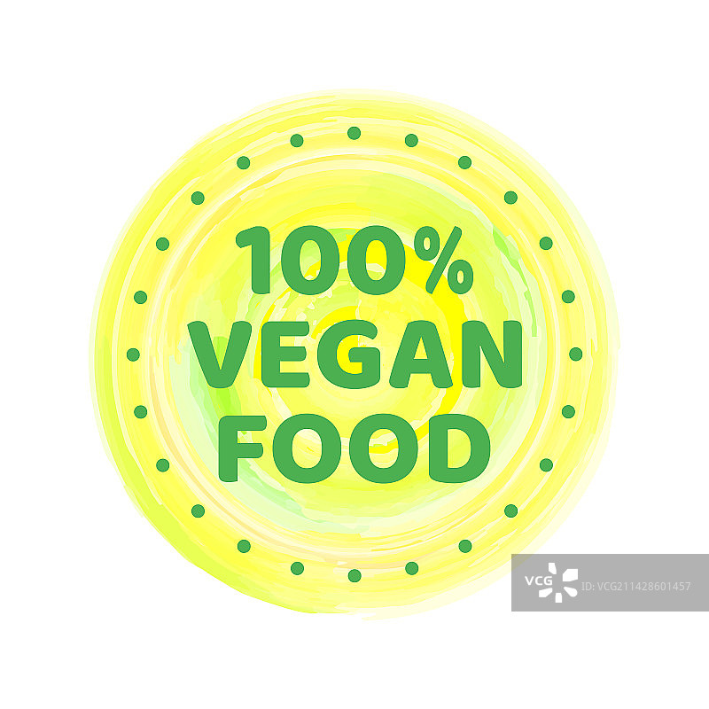 纯素图标集有机标志和徽章标签图片素材