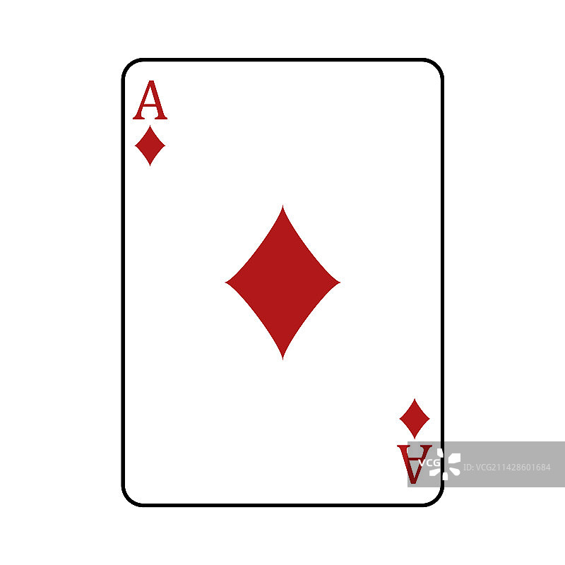 方片A扑克牌图片素材