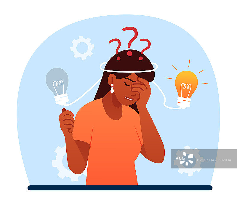 有烦恼的女人图片素材