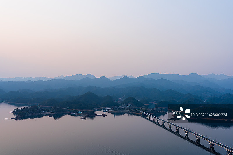 千岛湖大桥 天屿山观景台图片素材