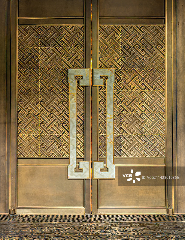 金属大门特写图片素材