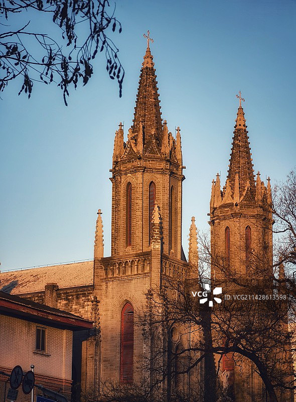 天主教堂图片素材