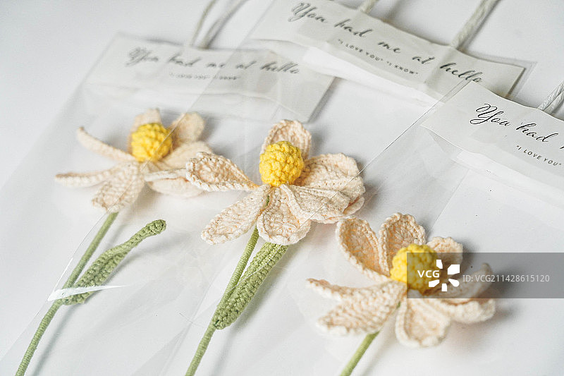 手工编织的花朵图片素材