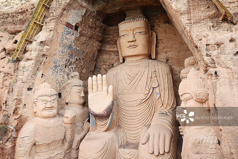 天梯山石窟图片素材