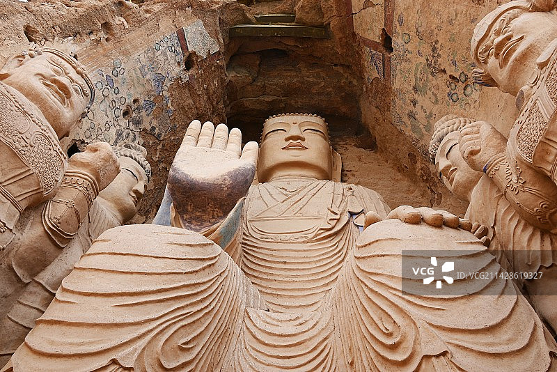 天梯山石窟图片素材