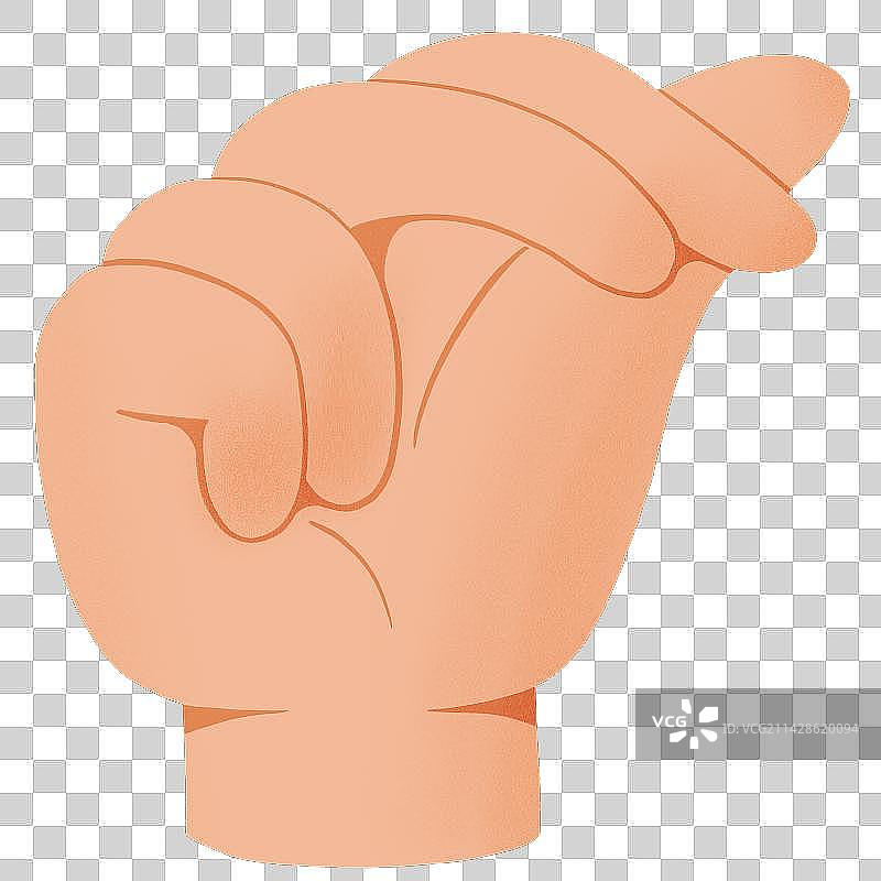 手绘汉语手指字母SH图片素材