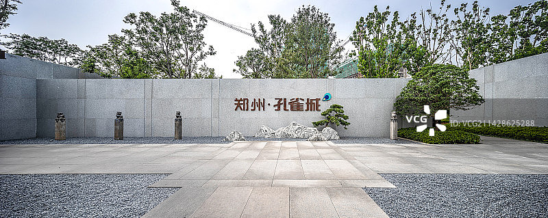 中式园林小路图片素材