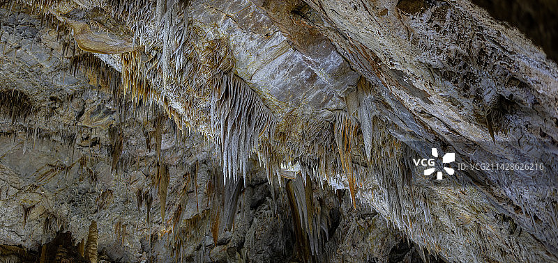 溶洞钟乳石特写图片素材