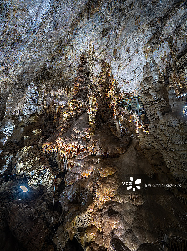溶洞钟乳石特写图片素材
