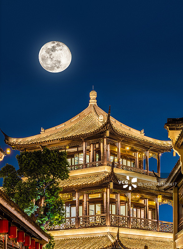 嘉善新西塘古镇建筑图片素材