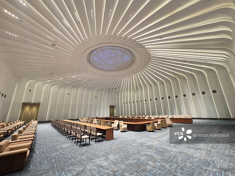 临港中心 世界顶尖科学家论坛会议中心 宴会厅 圆桌论坛图片素材