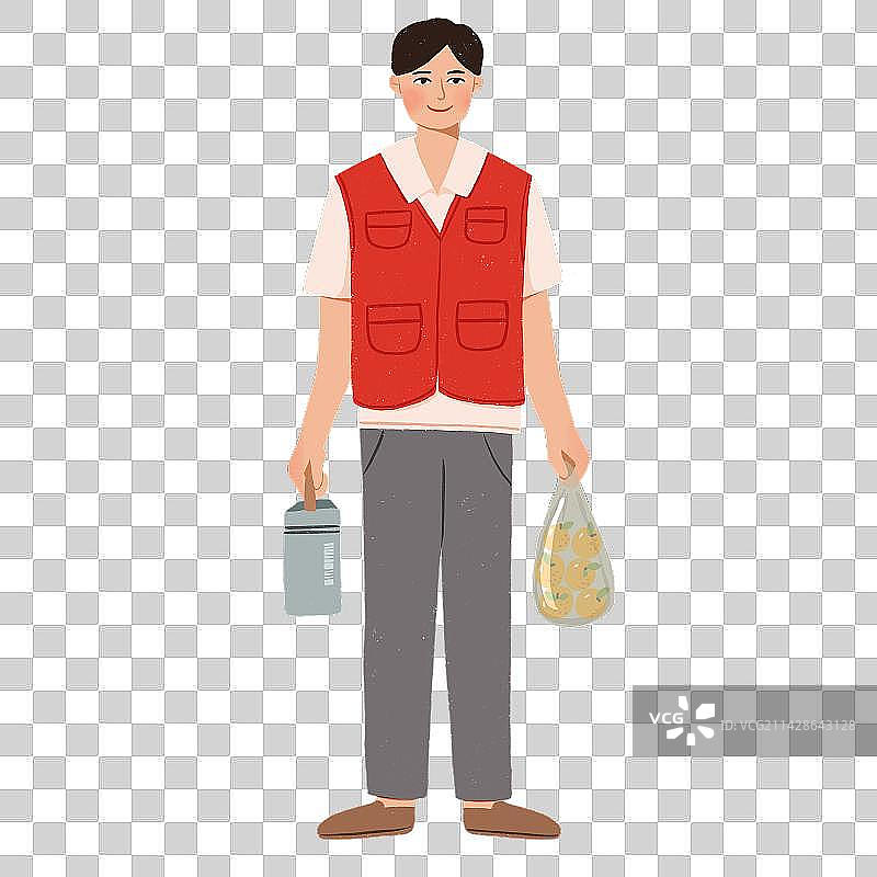社区工作人员志愿者图片素材