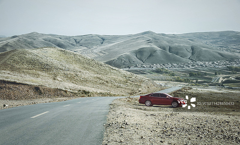 河北张家口草原天路风光图片素材