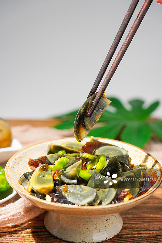 凉拌皮蛋图片素材