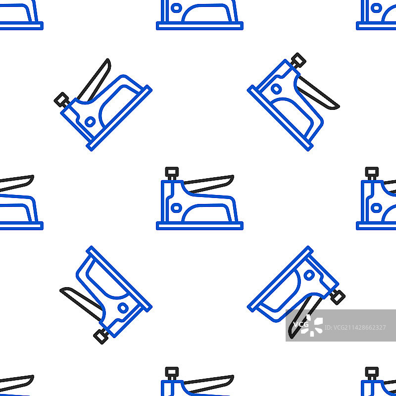 建筑用订书机线条图标，无缝背景图片素材
