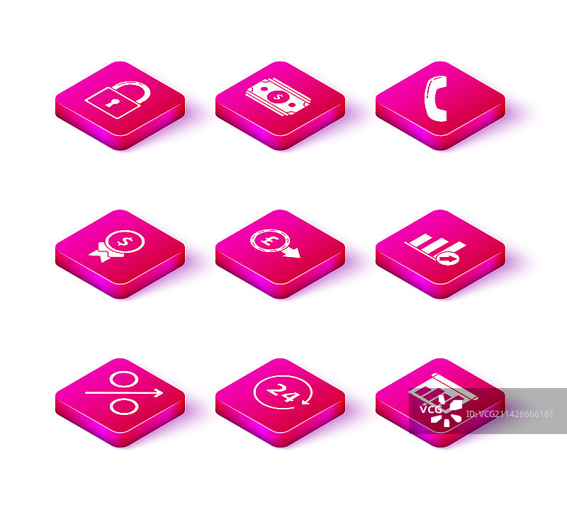 百分比上升箭头英镑硬币套装图片素材