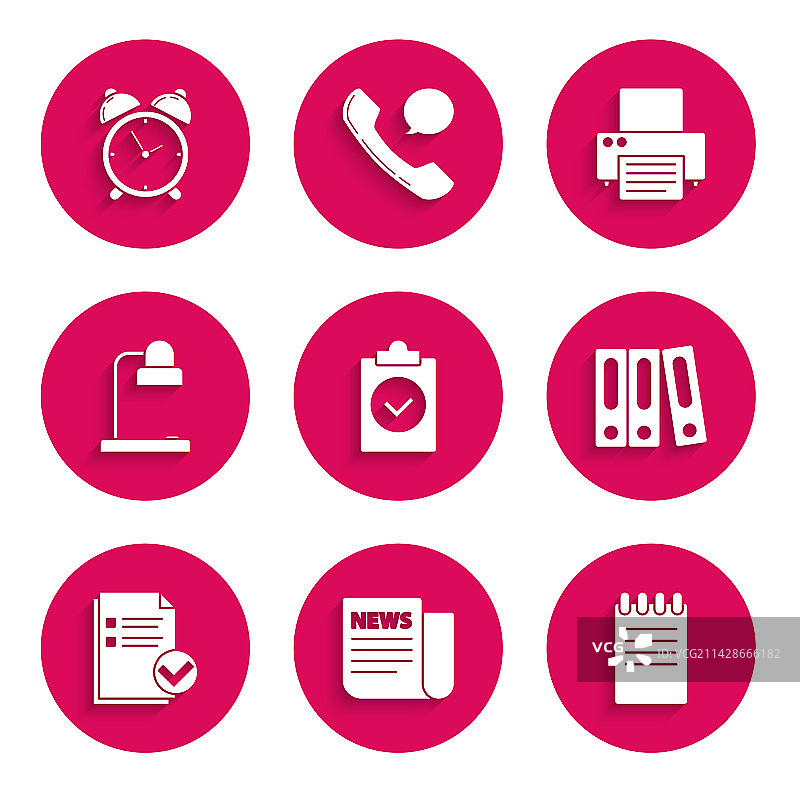 已完成的任务、新闻、笔记本和文件夹图片素材